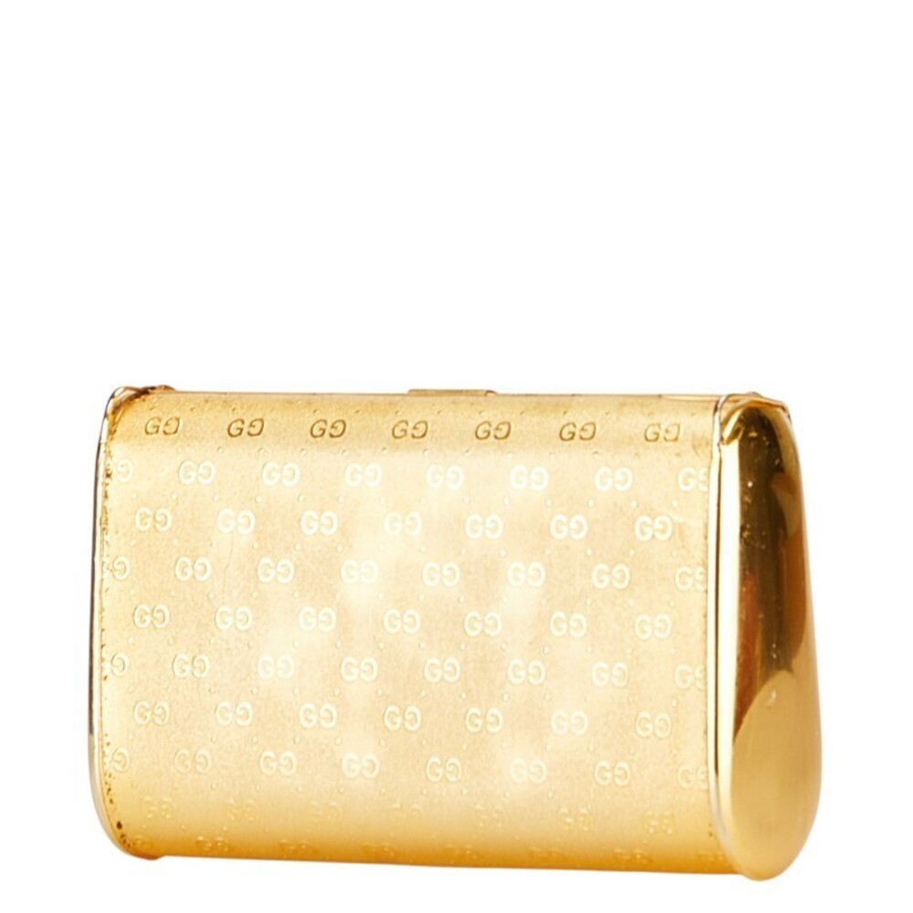 Gucci bag gold party GG clutch logo